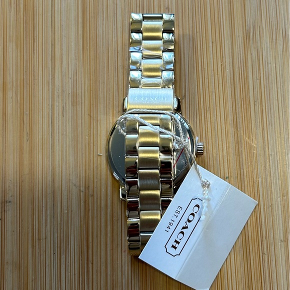 Coach Grand Watch With 36mm Navy Blue Face & Golden Bracelet - Picture 4 of 6